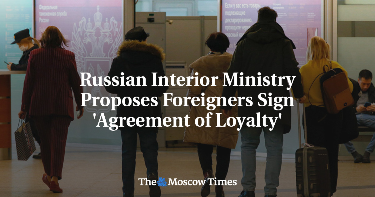 Featured image for "Russia's Interior Ministry Pushes for Mandatory 'Loyalty Agreement' for Foreign Visitors"
