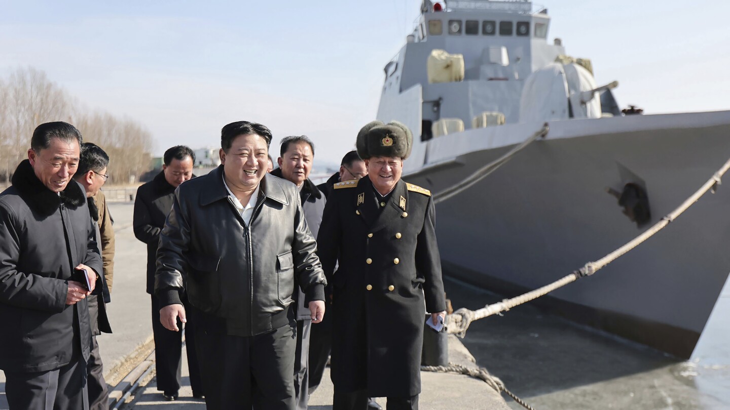 "Kim Jong Un Inspects Warship Construction, Calls for War Readiness"