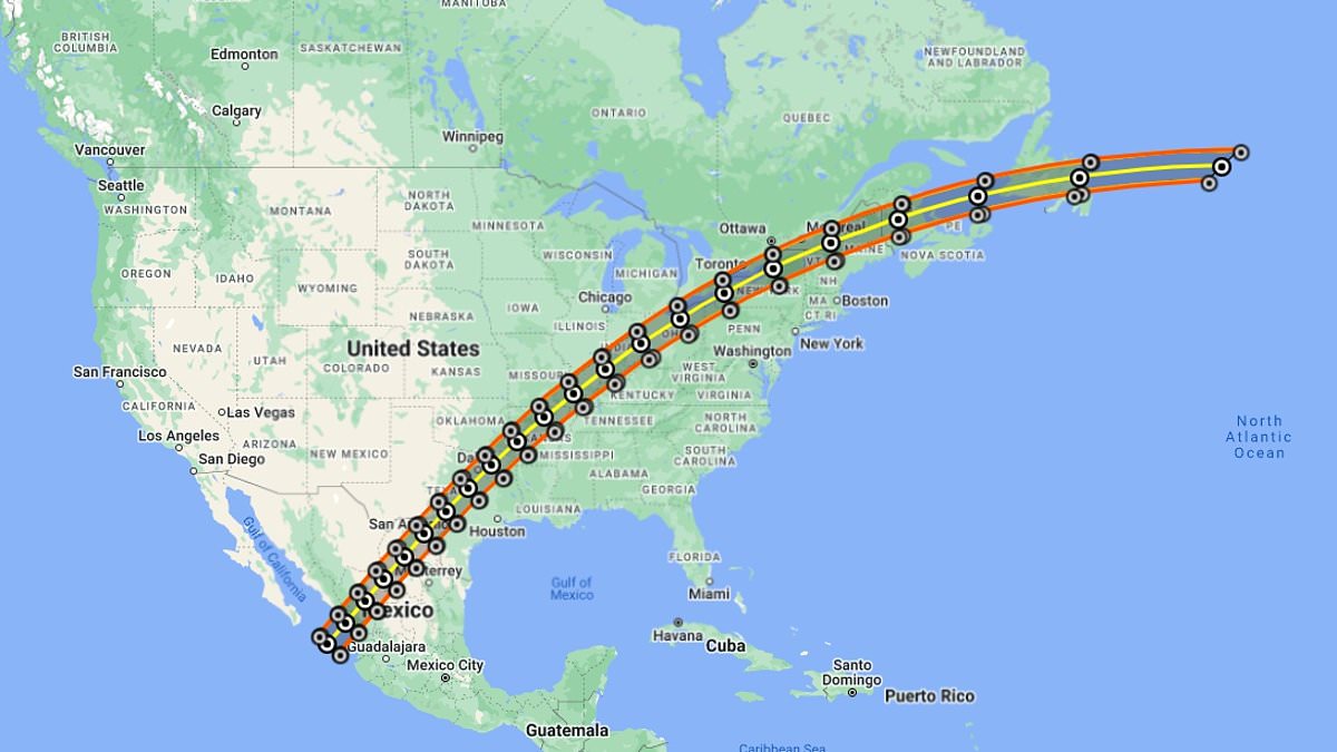 "2024 Solar Eclipse Path Shift: Impact on US Towns and Viewing Locations"