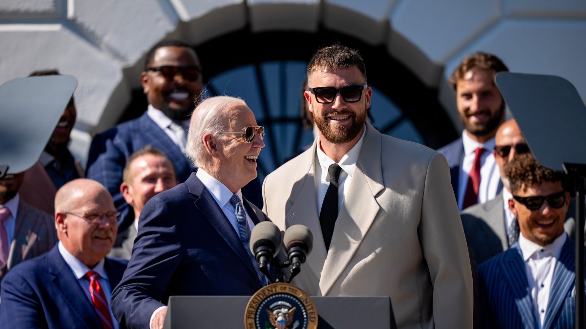 Featured image for Travis Kelce Reveals Secret Service Taser Warning During White House Visit