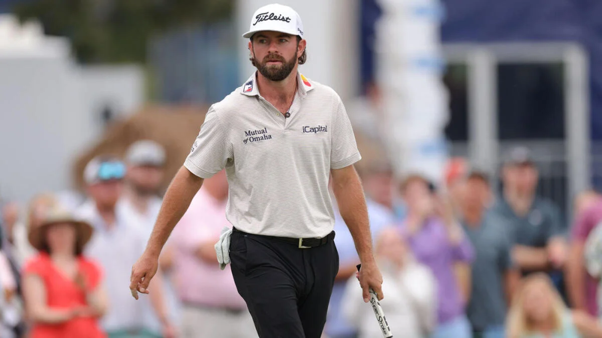 Featured image for Cameron Young Leads Wyndham Championship Before Weather Disrupts Play