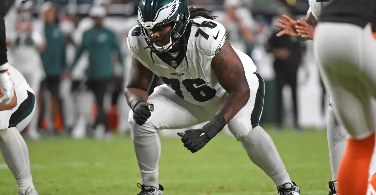 Eagles' Landon Dickerson Likely to Miss Rest of Preseason Due to Meniscus Injury