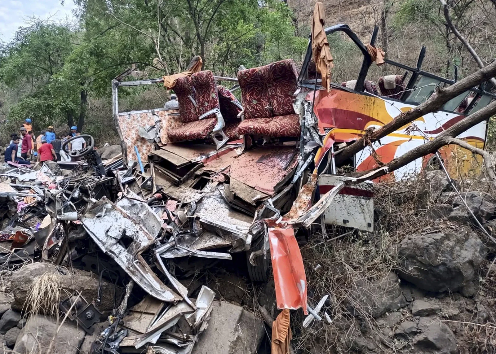 13 killed in bus crash carrying musicians in western India.