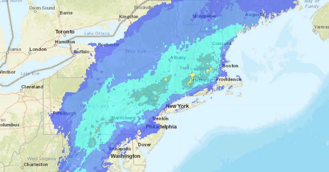 Featured image for "NYC Braces for Weekend Weather Mix: Snow Showers and Potential Storm on the Horizon"