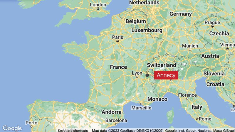 Knife-wielding attacker injures eight, including children, in French Alps