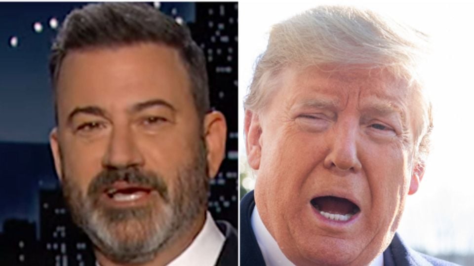 Featured image for Jimmy Kimmel Debunks Trump's Crowd-Size Claim with Photo Evidence.