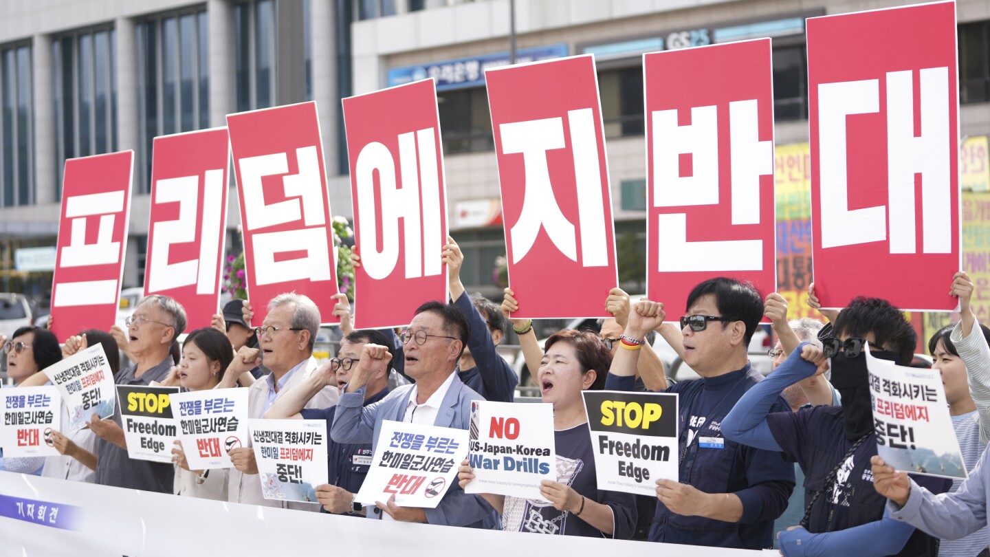 US, South Korea, and Japan Conduct Joint Military Exercises Amid North Korean Tensions