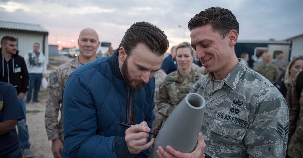 Chris Evans Addresses Viral Bomb Autograph Controversy