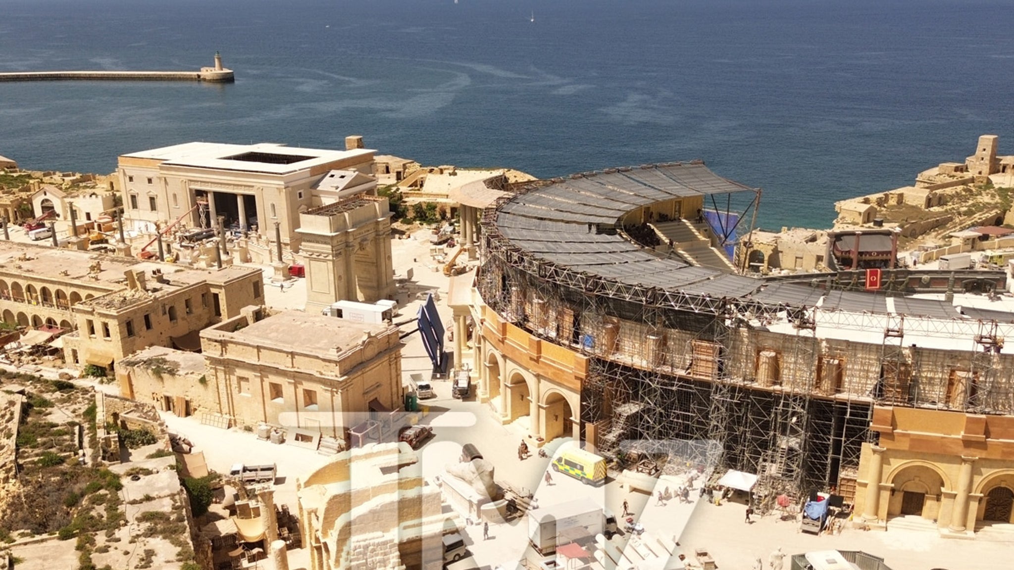 "Exclusive Sneak Peek: 'Gladiator 2' Unveils Epic Colosseum Replica"