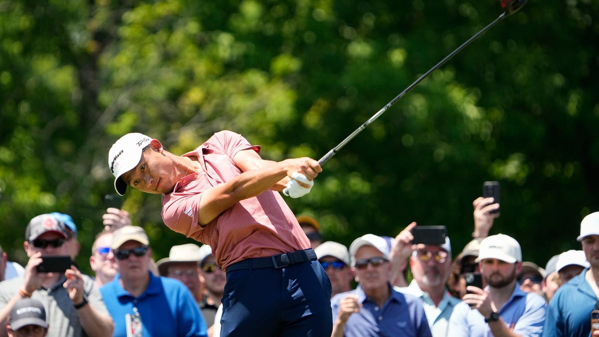 Featured image for Collin Morikawa withdraws from Memorial Tournament due to back spasms.