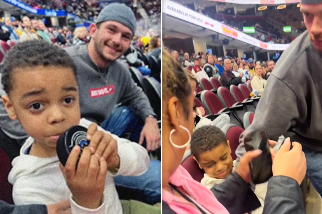 Featured image for "Heroic Fan Rescues 4-Year-Old from Flying Hockey Puck"