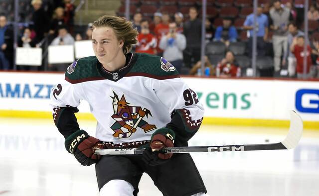 Featured image for "Logan Cooley's Memorable Matchup: Facing Sidney Crosby and the Pittsburgh Penguins"