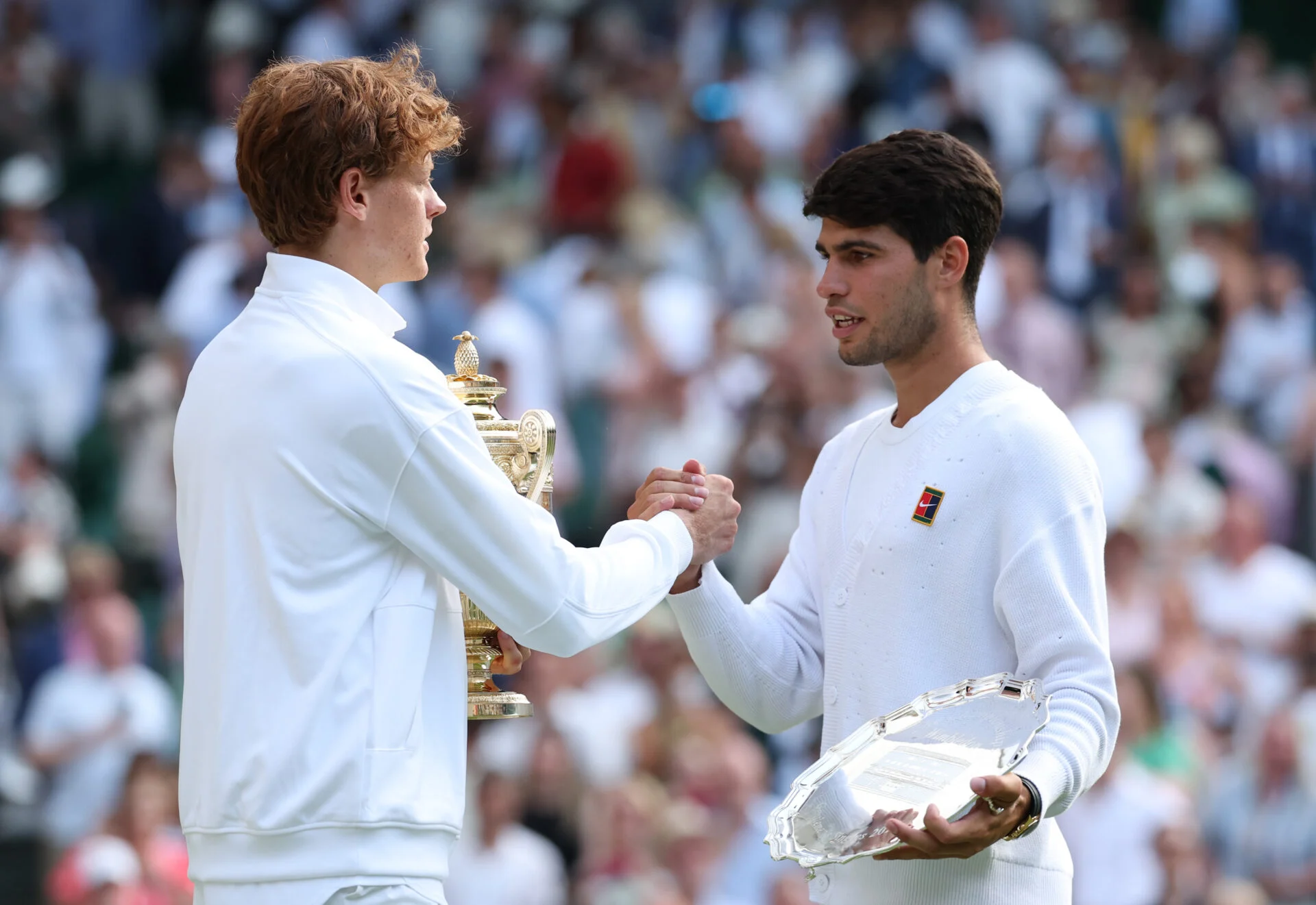 Featured image for Sinner and Alcaraz's Riveting Wimbledon Rivalry Continues