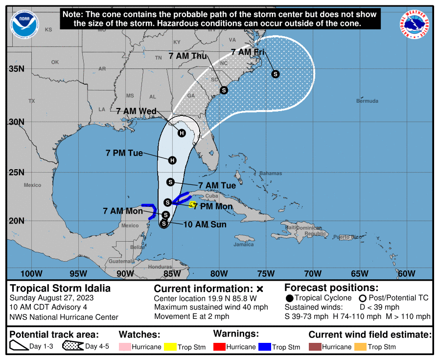 Featured image for "Florida on Alert as Tropical Storm Idalia Strengthens into Hurricane"