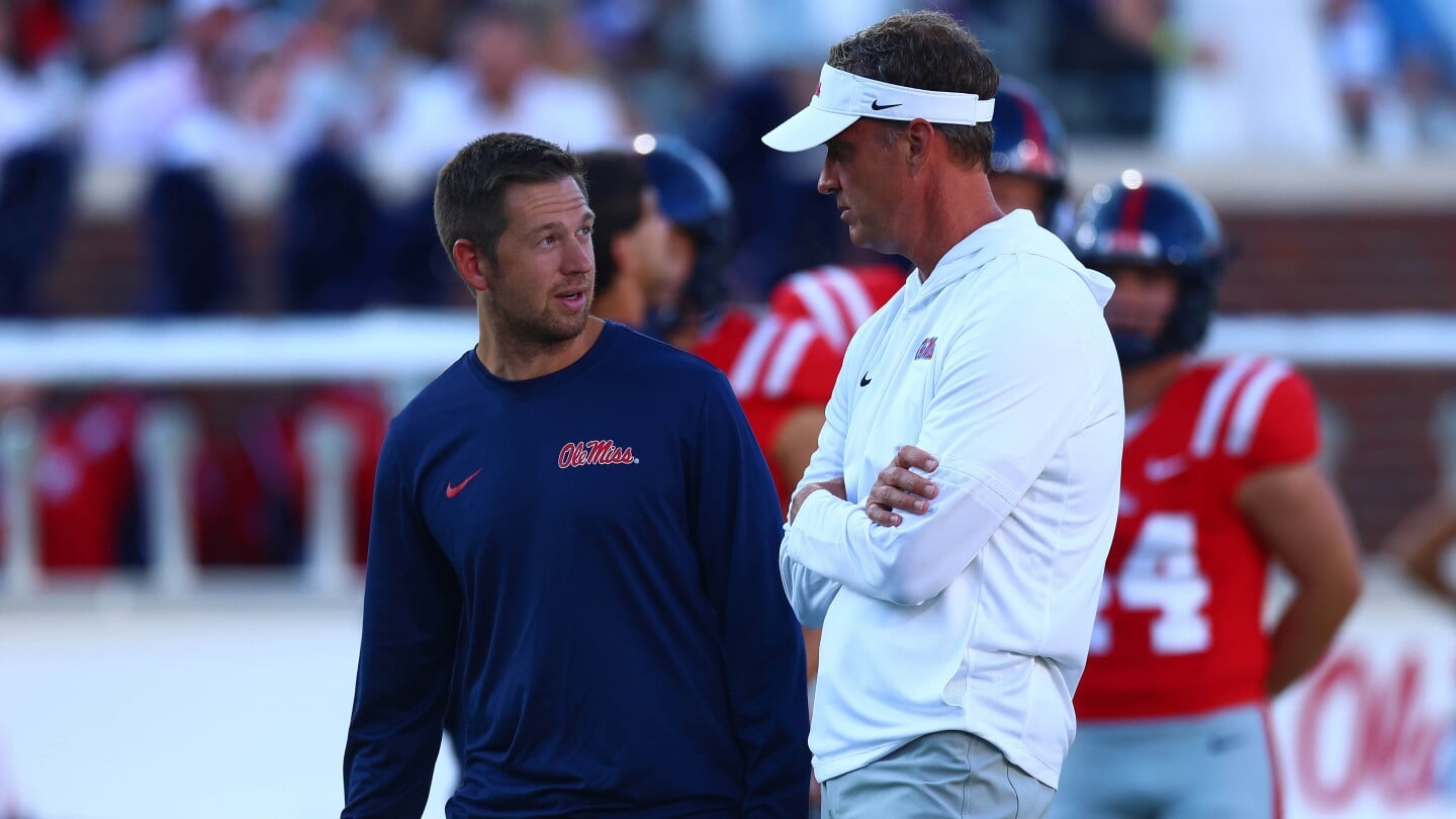 Featured image for Lane Kiffin Delegates Ole Miss Offense as Weis Jr. Leads in CFP Semifinal