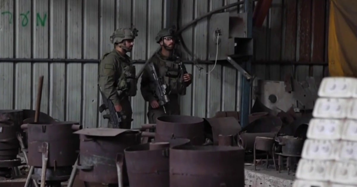 "IDF Reveals Hamas-Iran Collaboration in Gaza Weapons Factory Discovery"