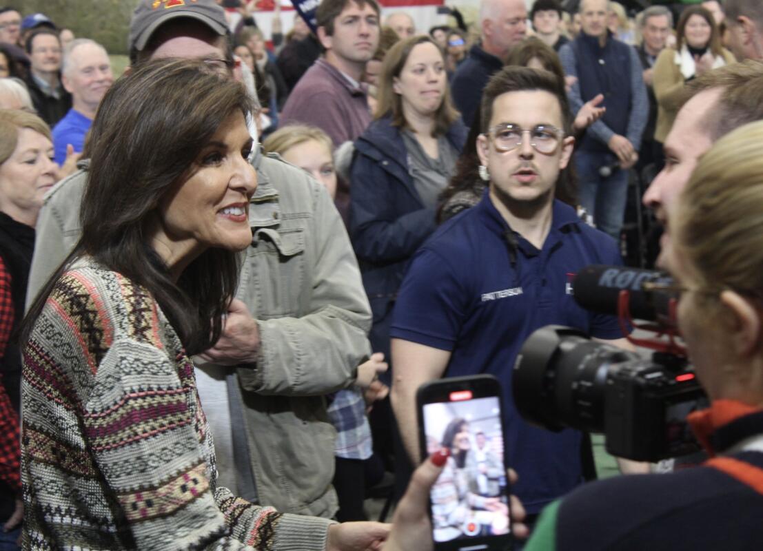 Featured image for "Nikki Haley's Iowa Visit: Contrasting Trump, Discussing Israel, and Promising Stability"