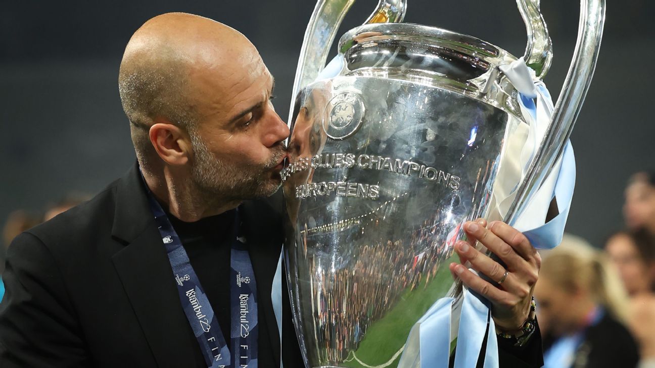 Featured image for Pep Guardiola's Future at Manchester City Uncertain After Contract Expires.
