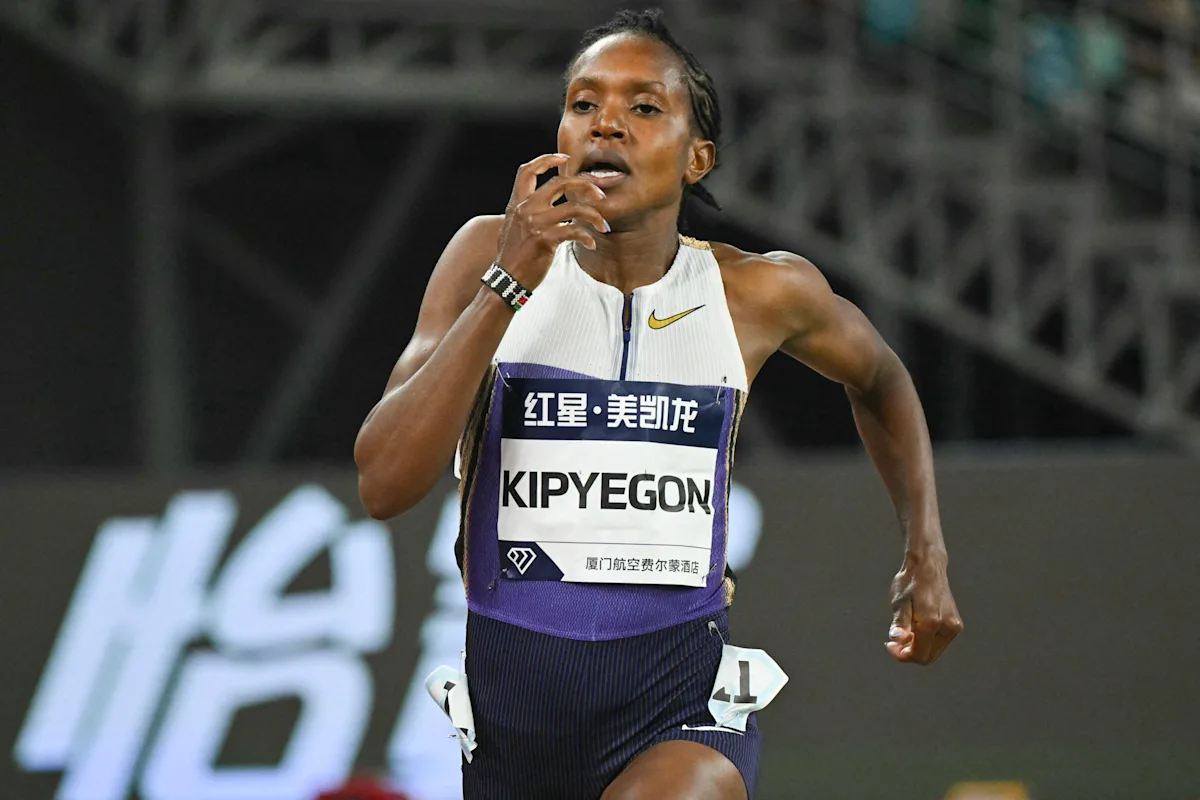 Featured image for Faith Kipyegon Sets New Record but Misses Sub-4-Minute Mile Goal