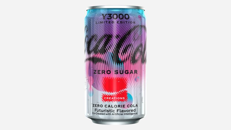 Featured image for "Coca-Cola's AI-Generated Mystery Flavor Hits Shelves as Y3000 Zero Sugar"