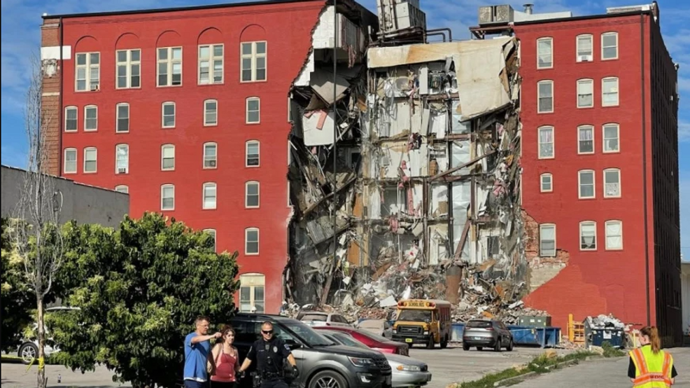 Partial Building Collapse in Downtown Davenport Leaves Residents Unaccounted For