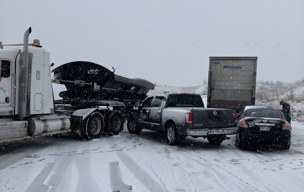 Featured image for "Colorado Winter Weather: Snow Squalls Hit Denver and Mountains, Bringing Fresh Snow and Cold Temperatures"