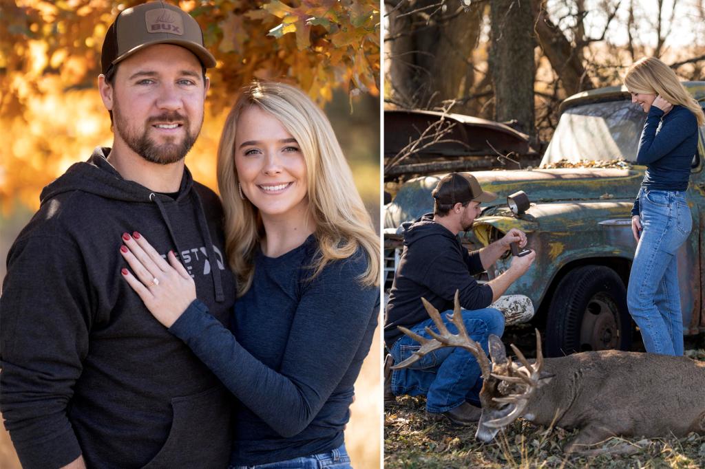 Featured image for "Romantic Proposal: Nebraska Man Pops the Question After Girlfriend Bags Massive Buck"
