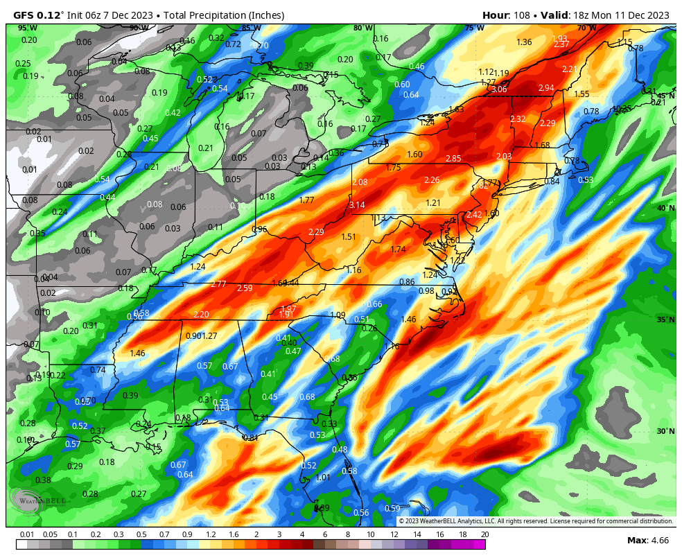 "Powerful Weekend Storm Threatens Eastern US with Rain, Snow, Severe Weather, and Strong Winds"