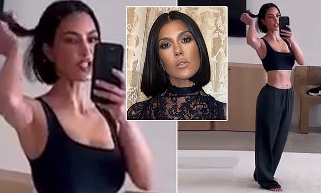 "Kim Kardashian's Copycat Bob Sparks Tension with Kourtney"