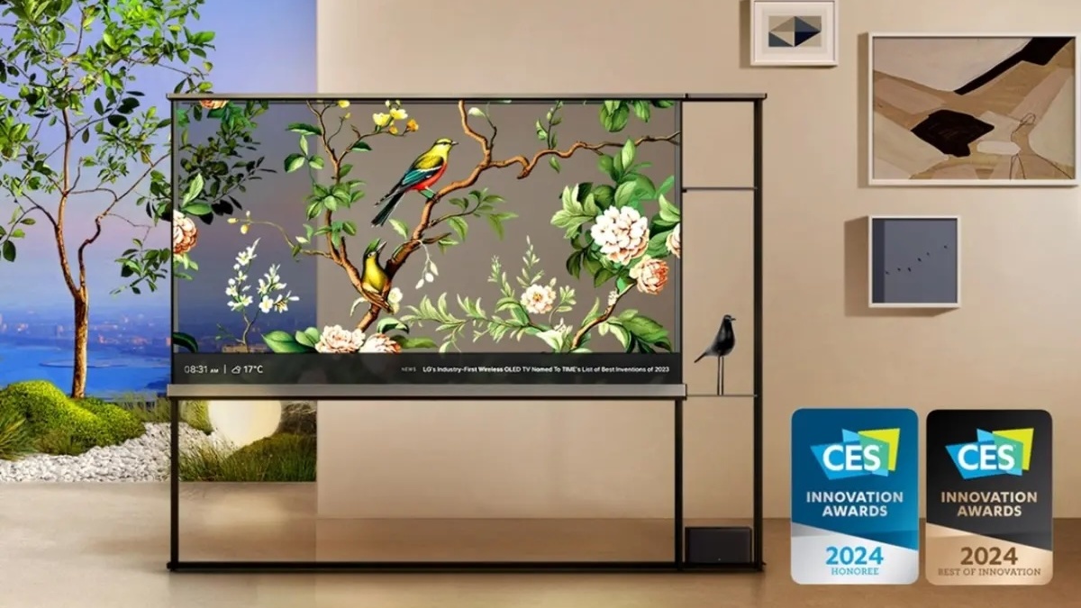 Featured image for "LG Unveils World's First Wireless Transparent OLED TV at CES 2024"