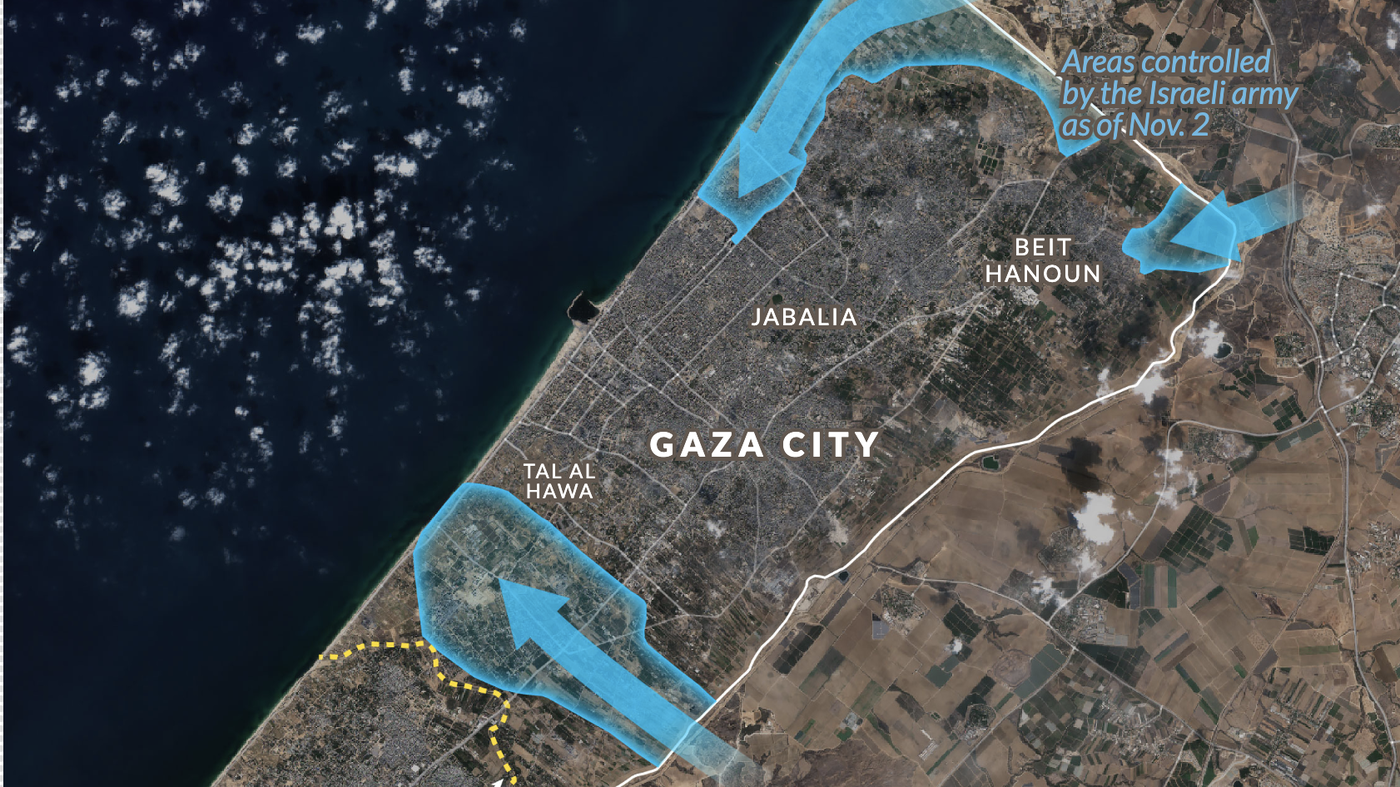 "Unveiling Israel's Ground War Strategy: Insights from Satellites and Social Media"