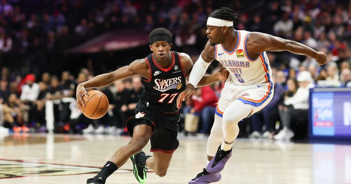 Edgecombe's hot night can't lift shorthanded Sixers against elite Thunder defense