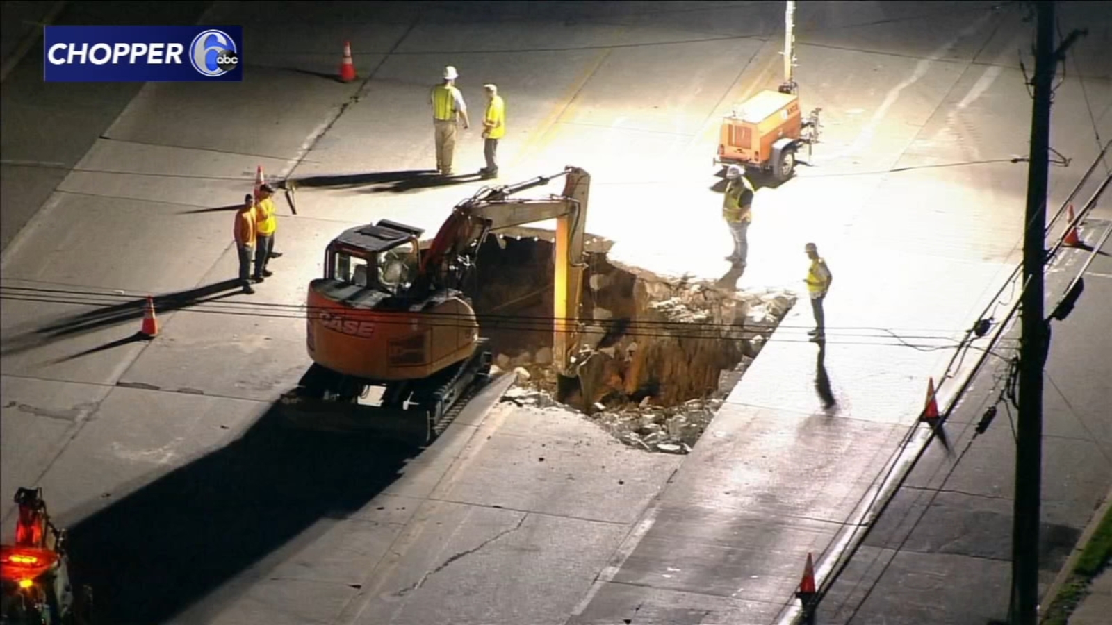 "Sinkhole Causes Road Closures in King of Prussia"