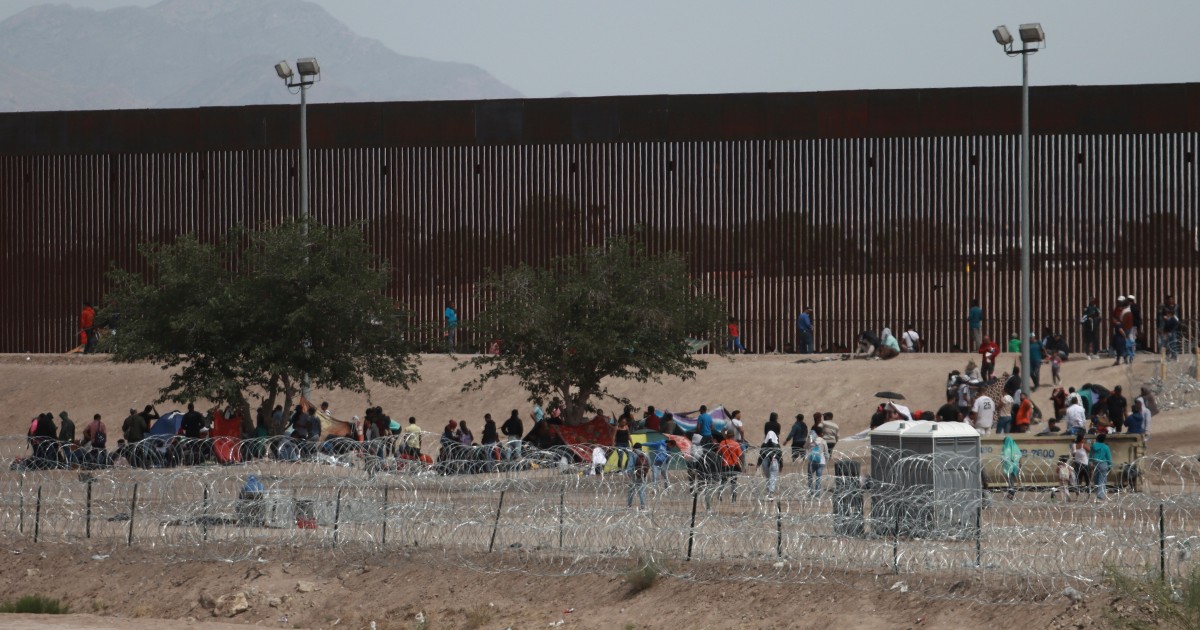 Migrants face dire conditions and uncertainty at US-Mexico border.