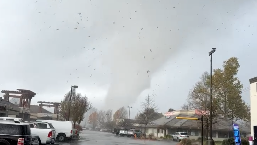 Featured image for Tornado Strikes Scotts Valley, Flipping Cars and Causing Chaos