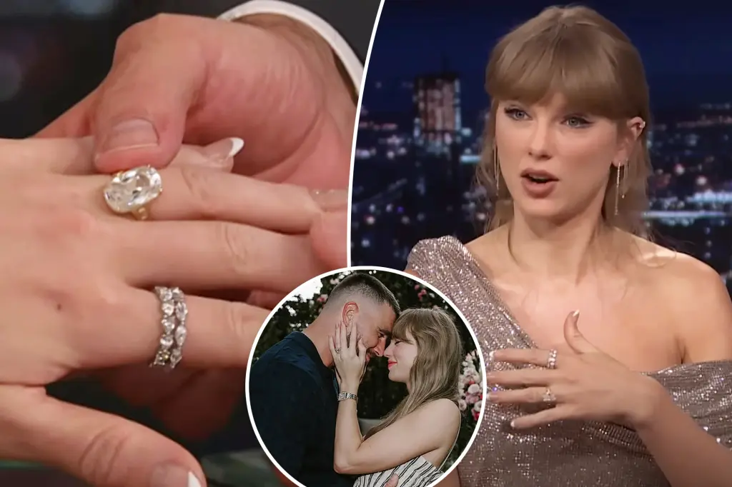 Featured image for Taylor Swift Celebrates Engagement with Double Diamond Wedding Bands
