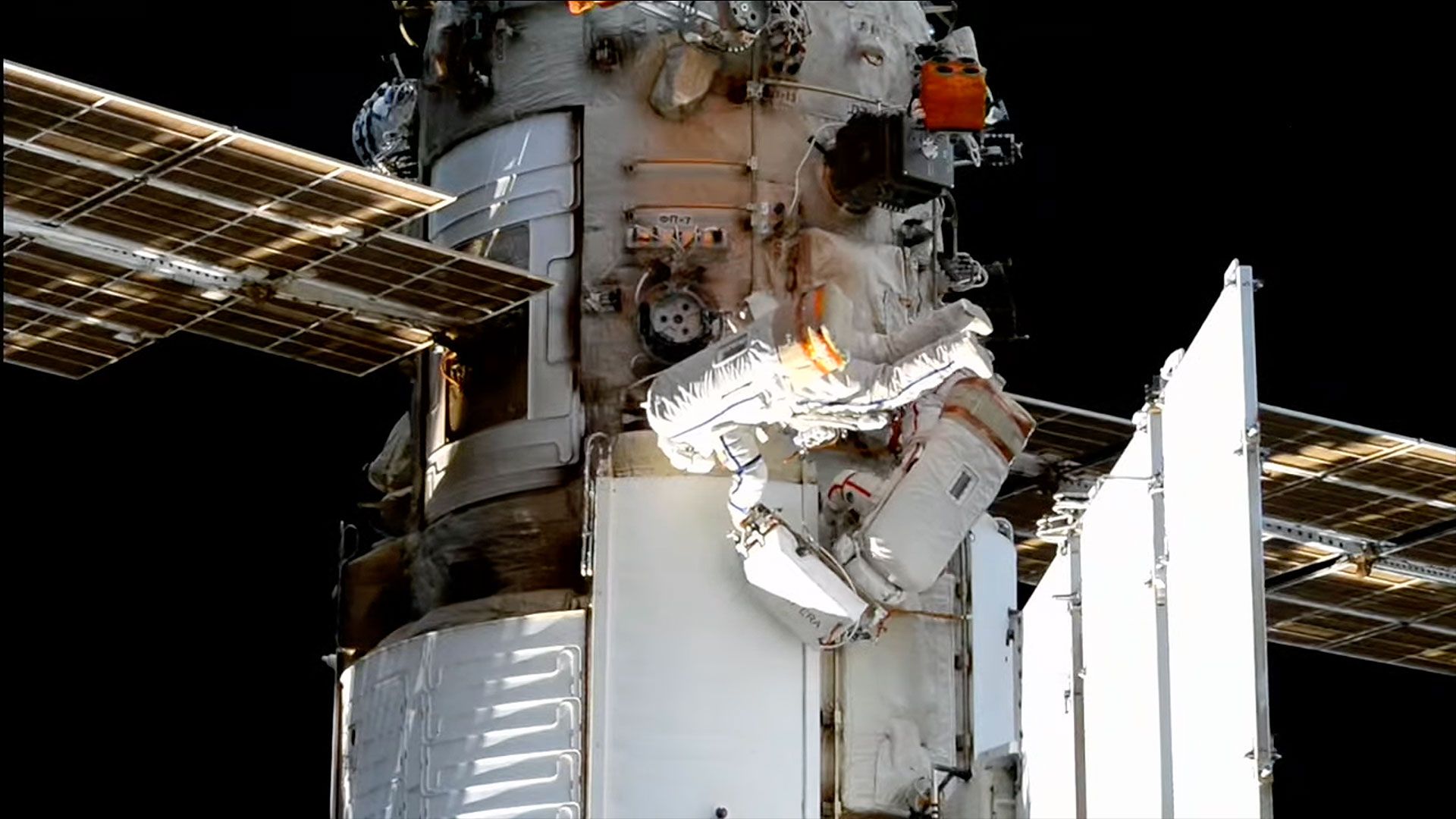 Featured image for Russian Cosmonauts Conduct Spacewalk to Install Experiments on ISS