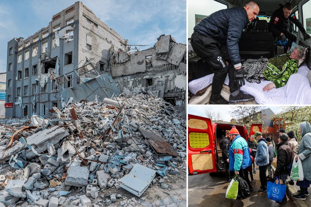 Russian troops forcibly evacuate civilians in Kherson, Ukraine.