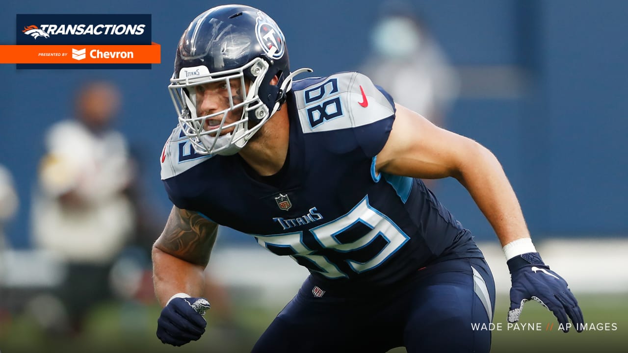 Denver Broncos make multiple roster moves, including signing TE and cutting RBs.
