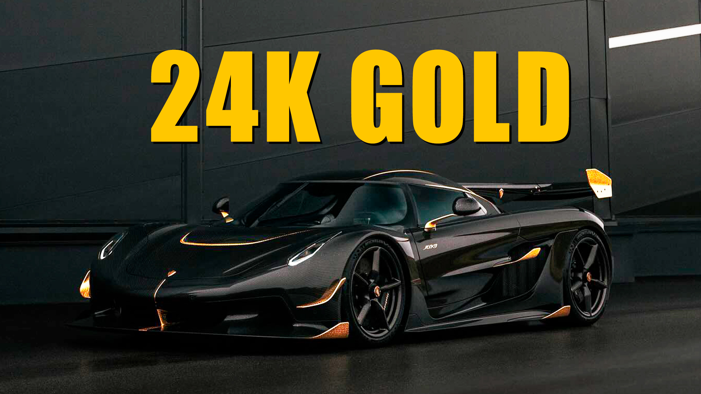 Featured image for "Koenigsegg Jesko Attack Dazzles with All-Carbon Body and 24K Gold Details"