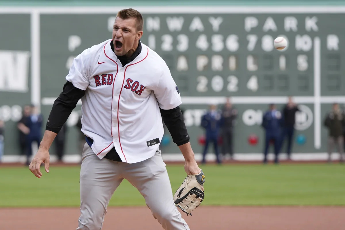Featured image for "Gronk's Epic First Pitch Steals the Show at Fenway Park"