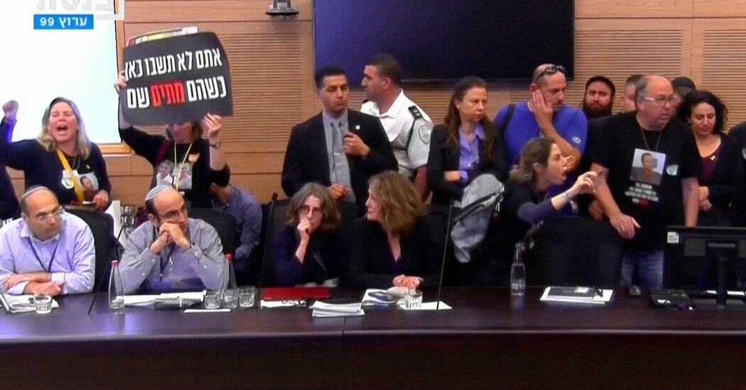 "Hostage Families Storm Israeli Parliament in Anger Over Gaza Crisis"