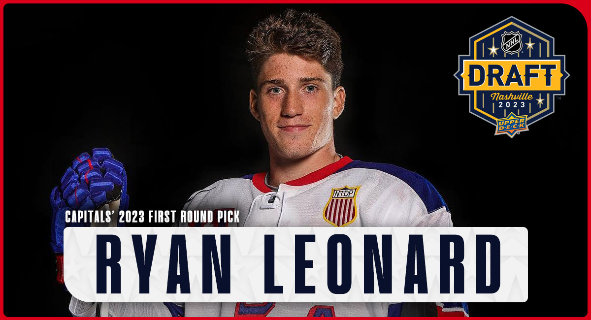 Featured image for "Washington Capitals Secure Promising Talent in Ryan Leonard with 8th Overall Pick in 2023 NHL Draft"