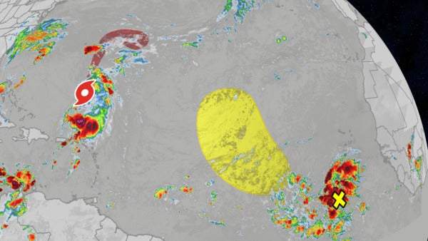 Featured image for Tropical Storm Jerry Strengthens as Karen Weakens, Threatening U.S. and Leeward Islands