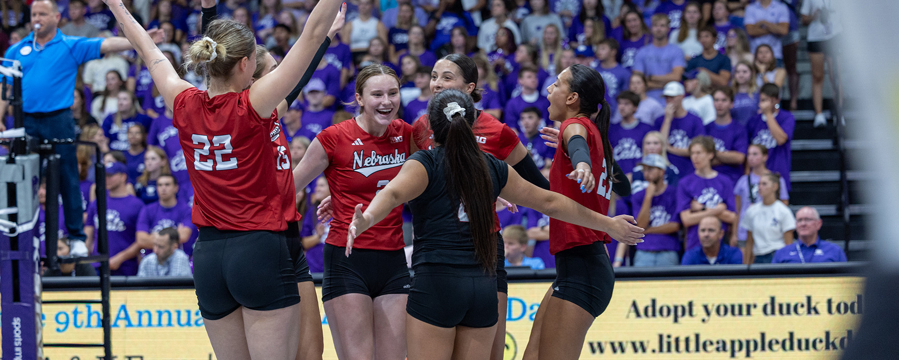 Featured image for Nebraska Dominates Kansas State in Volleyball Showdown