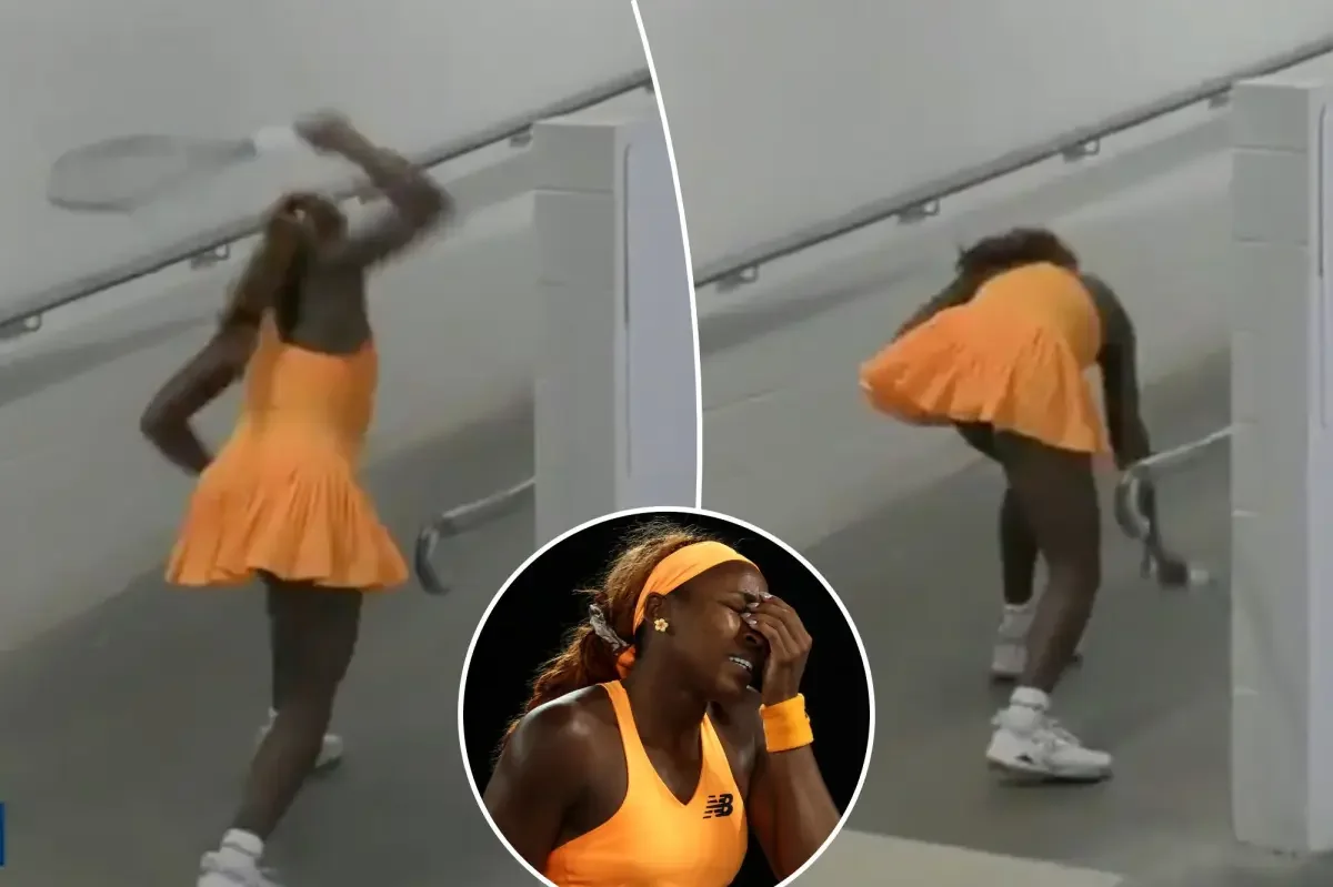 Gauff's on-court outburst goes viral at the Australian Open