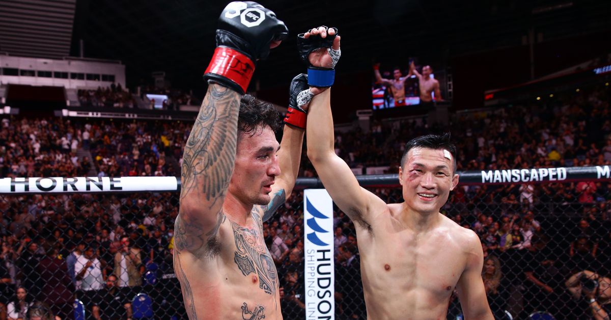 Featured image for Max Holloway's Emotional Journey: From UFC Singapore Bonuses to Heartfelt Dedication