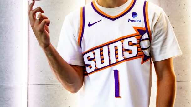 "Phoenix Suns' 2023-24 NBA Season Uniforms: A Sunburst of Style"