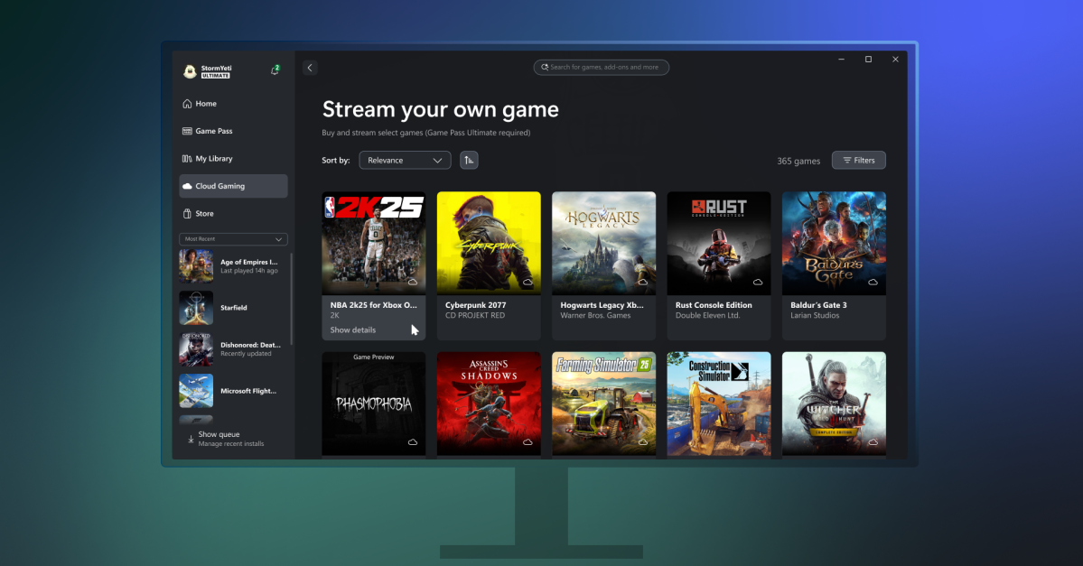 Featured image for Xbox introduces 'Stream Your Own Game' feature to PC for Ultimate Subscribers