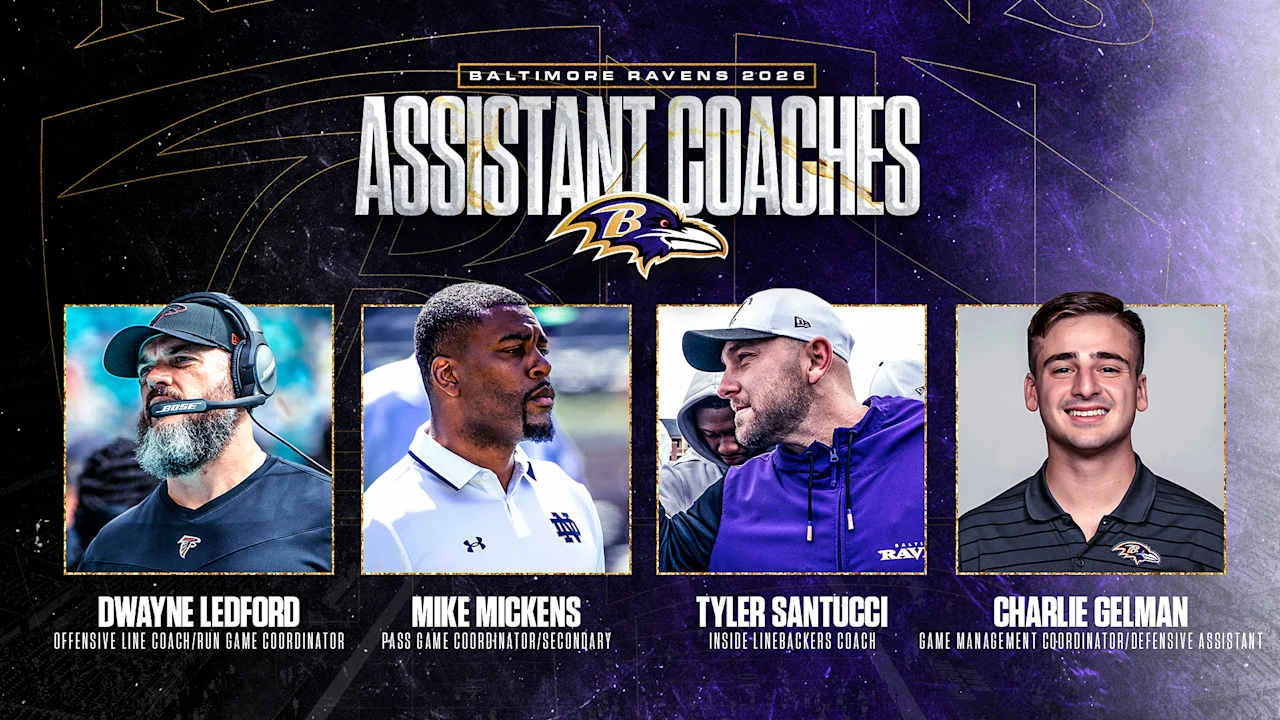 Ravens Round Out Minter's Staff with Four Assistants